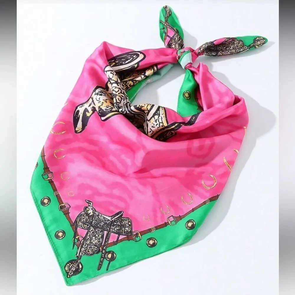 Bold Pink Scarf N1344